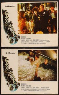 6b140 EARTHQUAKE 8 LCs '74 Charlton Heston, Ava Gardner, cool Joseph Smith disaster title art!