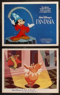 6b152 FANTASIA 8 LCs R82 great image of Mickey Mouse & others, Disney musical cartoon classic!