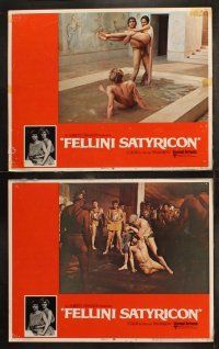 6b158 FELLINI SATYRICON 8 LCs '70 Federico's Italian cult classic, Rome before Christ!