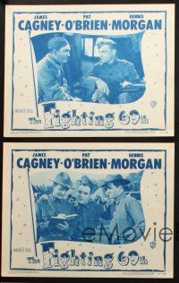 6b661 FIGHTING 69th 5 LCs R48 WWI soldiers James Cagney, Pat O'Brien & George Brent!