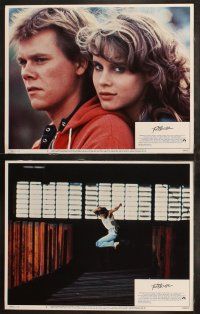 6b169 FOOTLOOSE 8 LCs '84 Lori Singer, Dianne Wiest, Kevin Bacon shows hicks how to dance!