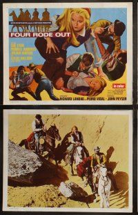 6b173 FOUR RODE OUT 8 int'l LCs '69 sexy cowgirl Sue Lyon, Pernell Roberts, Julian Mateos!