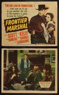 6b177 FRONTIER MARSHAL 8 LCs R48 Randolph Scott as Wyatt Earp taming Tombstone!