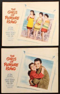 6b630 GIRLS OF PLEASURE ISLAND 6 LCs '53 Leo Genn, Don Taylor, images of soldiers & sexy girls!