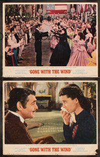 6b188 GONE WITH THE WIND 8 LCs R67 Clark Gable, Vivien Leigh, Leslie Howard, all-time classic!