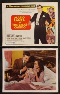 6b191 GREAT CARUSO 8 LCs R70 huge close up headshot of Mario Lanza & with pretty Ann Blyth!