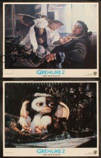 6b193 GREMLINS 2 8 LCs '90 special effects images with monsters & Gizmo, Phoebe Cates, Galligan
