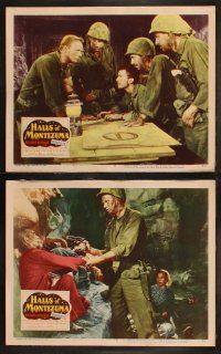 6b600 HALLS OF MONTEZUMA 7 LCs '51 Richard Widmark, Jack Palance, Robert Wagner, WWII!