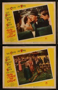 6b203 HERE COMES THE GROOM 8 LCs '51 Bing Crosby, Jane Wyman, directed by Frank Capra!