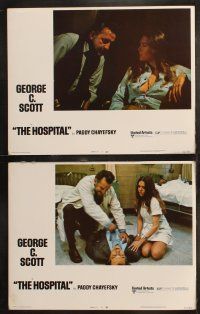 6b210 HOSPITAL 8 LCs '71 George C. Scott, Diana Rigg, Paddy Chayefsky!
