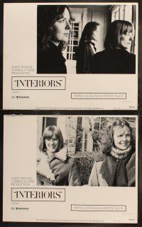 6b225 INTERIORS 8 LCs '78 Diane Keaton, Mary Beth Hurt, E.G. Marshall, directed by Woody Allen!