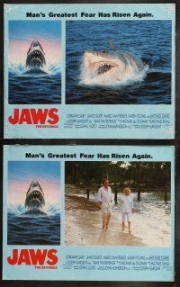 6b233 JAWS: THE REVENGE 8 LCs '87 Lorraine Gary, Mario Van Peebles, Michael Caine!