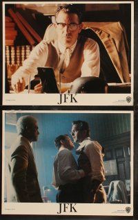 6b237 JFK 8 LCs '91 Oliver Stone, Kevin Costner as Jim Garrison, Kevin Bacon, Sissy Spacek!