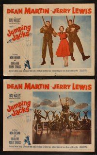 6b241 JUMPING JACKS 8 LCs '52 pretty Mona Freeman between soldiers Dean Martin & Jerry Lewis!