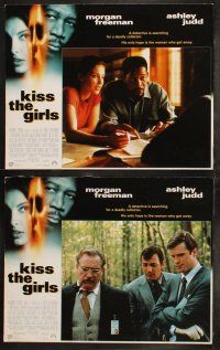 6b251 KISS THE GIRLS 8 LCs '97 Ashley Judd, Morgan Freeman, from the novel by James Patterson!