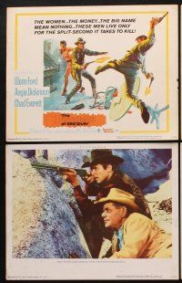 6b252 LAST CHALLENGE 8 LCs '67 Glenn Ford & sexy Angie Dickinson, Pistolero of Red River!