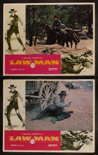 6b259 LAWMAN 8 LCs '71 great images of cowboy Burt Lancaster, directed by Michael Winner!