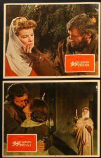 6b633 LION IN WINTER 6 LCs '68 Katharine Hepburn, Peter O'Toole as King Henry II!