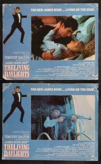 6b272 LIVING DAYLIGHTS 8 LCs '87 most dangerous Timothy Dalton as super spy James Bond 007!