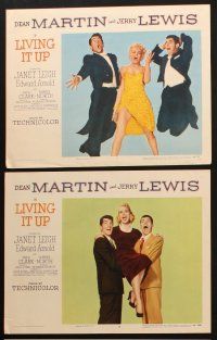 6b634 LIVING IT UP 6 LCs '54 sexy Janet Leigh, wacky Dean Martin & Jerry Lewis!