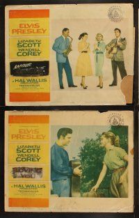 6b276 LOVING YOU 8 LCs '57 Elvis Presley, Lizabeth Scott, Wendell Corey & pretty Dolores Hart!
