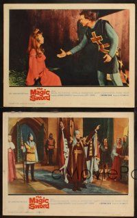 6b732 MAGIC SWORD 4 LCs '61 Gary Lockwood, Basil Rathbone, fantasy!