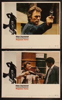 6b603 MAGNUM FORCE 7 LCs '73 great images of Clint Eastwood as toughest cop Dirty Harry!