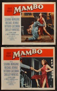 6b283 MAMBO 8 LCs '54 Shelley Winters, Michael Rennie & sexy Silvana Mangano!