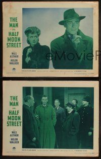6b806 MAN IN HALF MOON STREET 3 LCs '44 120 year-old Nils Asther needs glands to live, Helen Walker!