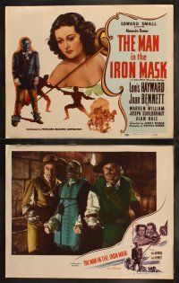 6b285 MAN IN THE IRON MASK 8 LCs R47 Louis Hayward, sexy Joan Bennett, directed by James Whale!