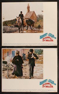 6b291 McCABE & MRS. MILLER 8 LCs '71 Warren Beatty, Julie Christie, directed by Robert Altman!