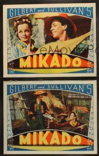 6b809 MIKADO 3 LCs '39 Kenny Baker & Jean Colin with Asian make up, Gilbert & Sullivan operetta!