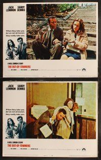 6b343 OUT-OF-TOWNERS 8 LCs '70 Jack Lemmon, Sandy Dennis, written by Neil Simon!