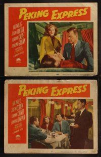 6b352 PEKING EXPRESS 8 LCs '51 Joseph Cotten in China, directed by William Dieterle!