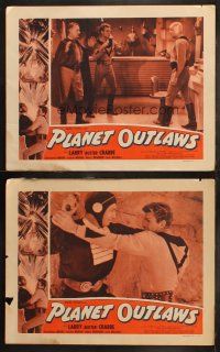 6b740 PLANET OUTLAWS 4 LCs '53 Buck Rogers serial repackaged as a feature with new footage!