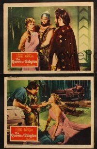 6b824 QUEEN OF BABYLON 3 LCs '56 sexy Rhonda Fleming dancing in the title role!