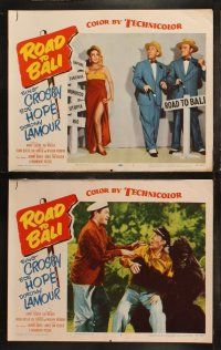 6b399 ROAD TO BALI 8 LCs '52 Bing Crosby, Bob Hope, Dorothy Lamour and sexy harem girls!