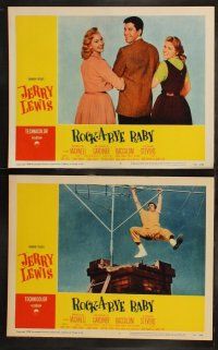6b403 ROCK-A-BYE BABY 8 LCs '58 Jerry Lewis with bride in a true shotgun wedding, Marilyn Maxwell!