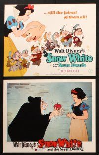 6b012 SNOW WHITE & THE SEVEN DWARFS 9 LCs R67 Walt Disney animated cartoon classic, great images!
