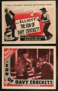 6b450 SON OF DAVY CROCKETT 8 LCs R51 William Wild Bill Elliot, cool western action images!