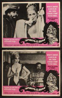 6b457 SPIRITS OF THE DEAD 8 LCs '69 Federico Fellini directed Poe story w/sexy Brigitte Bardot!