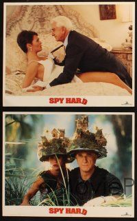 6b459 SPY HARD 8 LCs '96 cool images of Leslie Nielsen, sexy Nicolette Sheridan, screwball comedy!