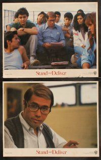 6b465 STAND & DELIVER 8 LCs '87 Edward James Olmos teaches Lou Diamond Phillips!