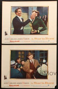 6b683 STAR IS BORN 5 LCs '54 cool images of James Mason, Judy Garland, Bickford, classic!