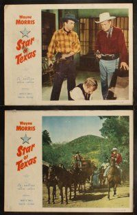 6b468 STAR OF TEXAS 8 LCs '53 great images of Texas Ranger Wayne Morris in action!