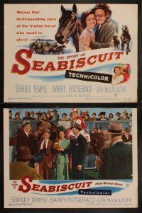 6b475 STORY OF SEABISCUIT 8 LCs '49 Shirley Temple, Barry Fitzgerald, cool horse racing images!