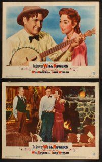6b476 STORY OF WILL ROGERS 8 LCs '52 Michael Curtiz, Will Rogers Jr. as his father, Jane Wyman!