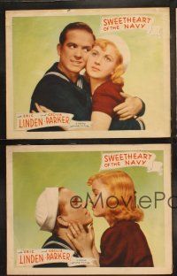 6b751 SWEETHEART OF THE NAVY 4 LCs '37 wonderful images of Cecilia Parker w/ Eric Linden & sailors