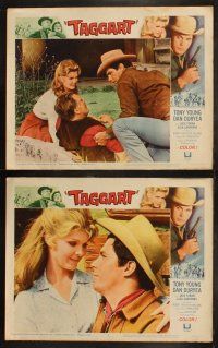 6b487 TAGGART 8 LCs '64 Tony Young, Dan Duryea, Louis L'Amour, western!