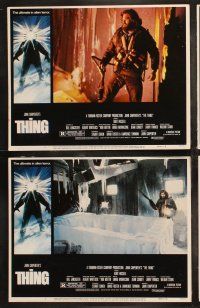 6b509 THING 8 LCs '82 John Carpenter, Kurt Russell, the ultimate in alien terror!